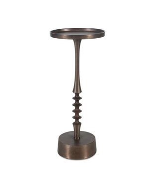 Bronze Aluminum and Iron Accent Table, 10 X 25 X 10, Furniture Available for Local Delivery or Pick Up