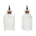 Pressed Glass Bitters Bottle with Spout, 2 oz., Assorted Styles