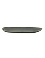 Stoneware Tray, Green, 16.5 X 5.75 in.