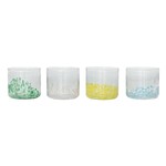 Hand-Blown Confetti Drinking Glass, Four Styles, 8 oz.