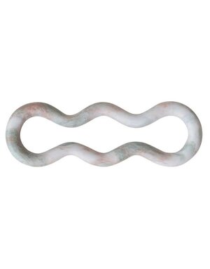 Marble Organic Shaped Trivet, Green Melange, 5 X 4.75 in.