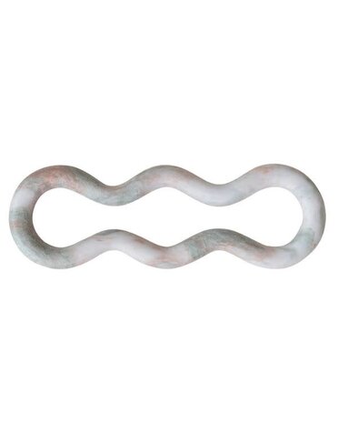 Marble Organic Shaped Trivet, Green Melange, 5 X 4.75 in.