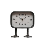 Metal Clock with Duck Feet, 7 X 4 in.