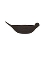 Debossed Stoneware Bird Bowl, Brown, 10 in.