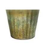 Willow Group Red Tin Planter, Verdigris, 7 X 6 in