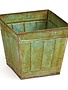 Willow Group Square Tin Verdigris Planter