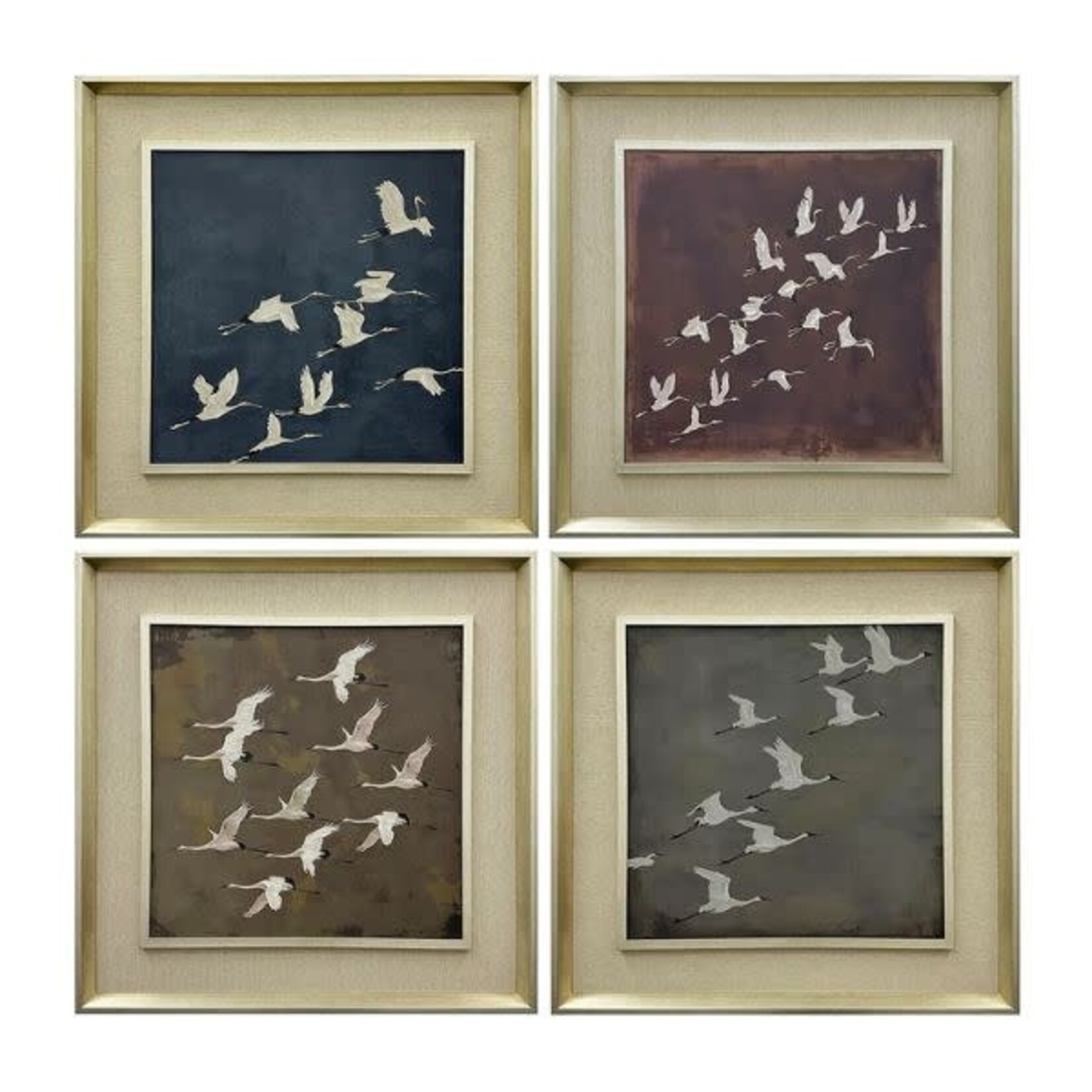 Flocking Feathers Artwork, Assorted Designs, Priced Individually, 28 X 1.4 X 28 in.