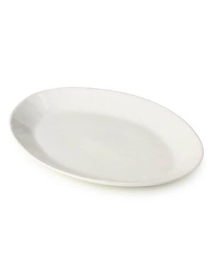 Certified International Oval Platter, 16 in., Linen Cream