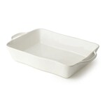 Certified International Rectangular Baker, Linen Cream, Large, 16 in.