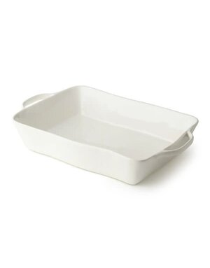 Certified International Rectangular Baker, Linen Cream, Large, 16 in.