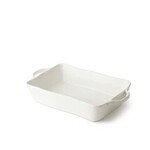 Certified International Rectangular Baker, Linen Cream, Medium, 14 in.