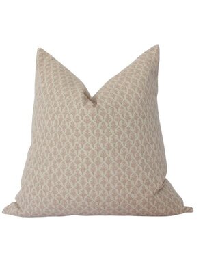 Lotus Floral Throw Pillow, Blush, 14 X 20 in.