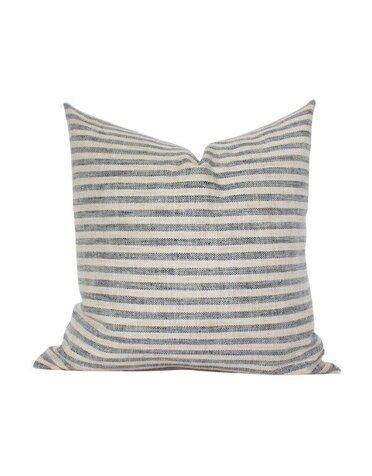 Sanford Striped Throw Pillow, Denim, 22 X 22 in.