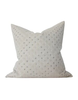 Odette Dotted Throw Pillow, Ivory, 22 X 22 in.