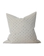 Odette Dotted Throw Pillow, Ivory, 22 X 22 in.