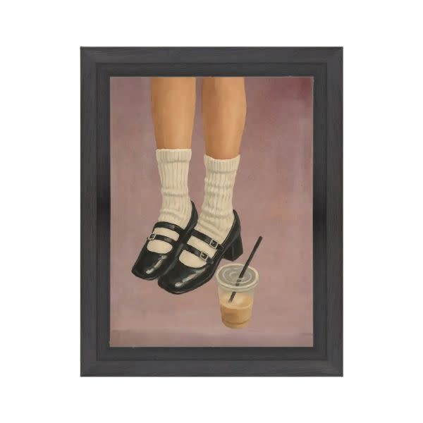 Caffeine & Mary Janes Art, 7 X 9 in.