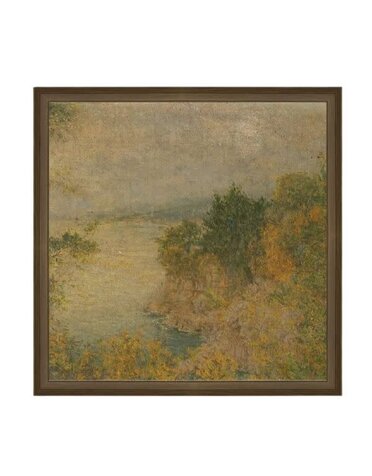 Autumn Landscape Framed Antique Art, 6 X 6 in.