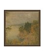Autumn Landscape Framed Antique Art, 6 X 6 in.