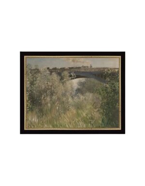 The Bridge At Argenteuil Framed Antique Art, 9 X 7 in.