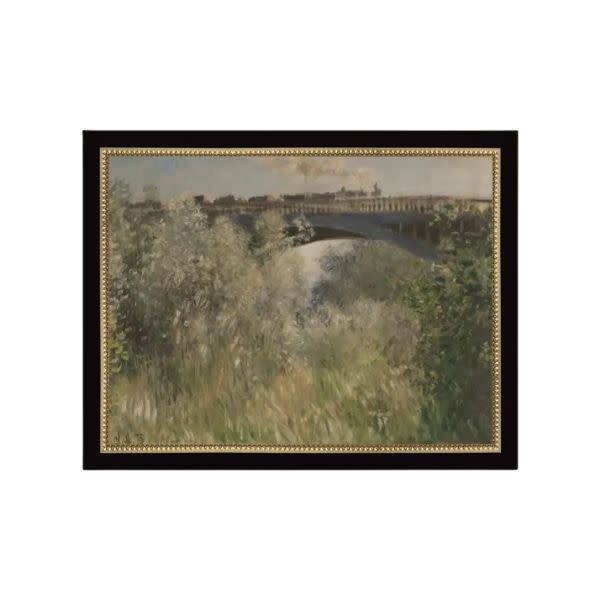 The Bridge At Argenteuil Framed Antique Art, 9 X 7 in.