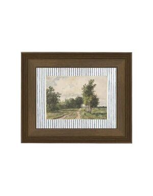 Provence Landscape Framed Antique Art, 10 X 8 in.