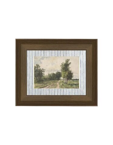 Provence Landscape Framed Antique Art, 10 X 8 in.