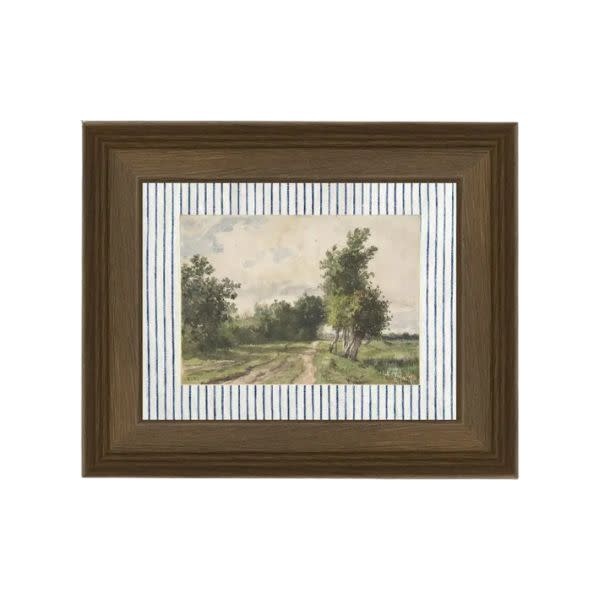 Provence Landscape Framed Antique Art, 10 X 8 in.