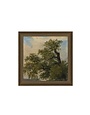 Painted Trees Framed Antique Art, 6 X 6 in.