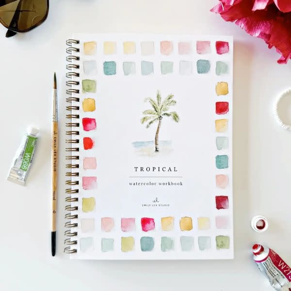 emily lex studio Watercolor Workbook, Tropical