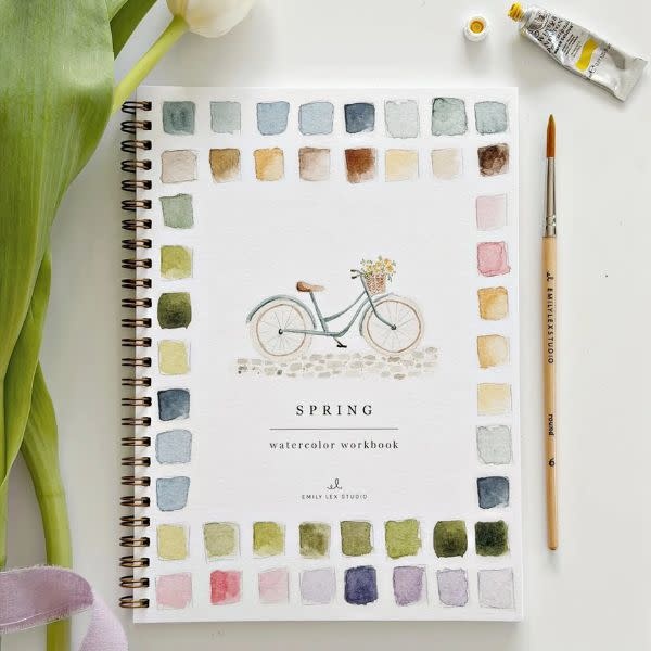 emily lex studio Watercolor Workbook, Spring