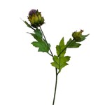 Thistle 2-Bud Stem, 19.5 in., Purple