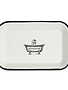 Blue Stallion Farm Enamel Bar Soap Caddy Tray, Ivory
