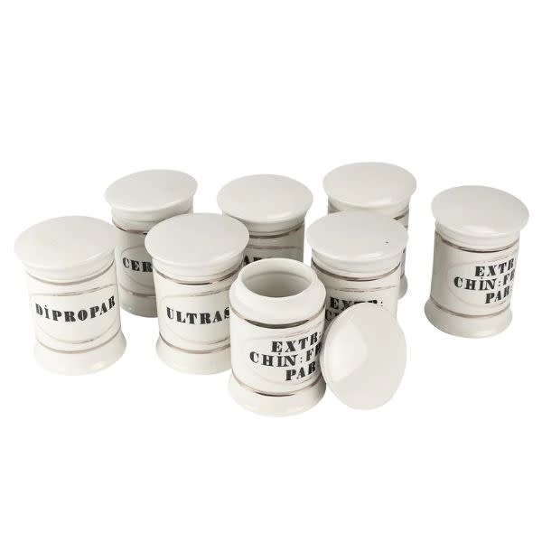 Apothecary Bottles, Ceramic, Assorted, 2 X 4 in.