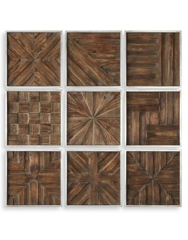 Bryndle Square Wood Wall Decor, 13 in., Assorted Designs, Priced Individually