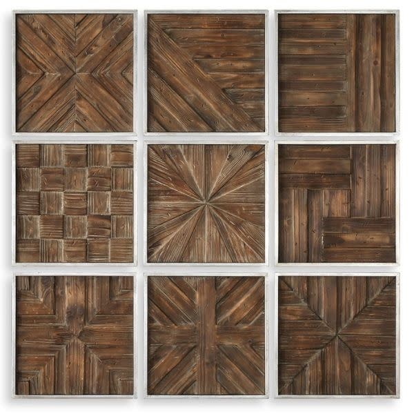 Bryndle Square Wood Wall Decor, 13 in., Assorted Designs, Priced Individually