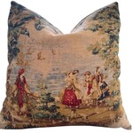 Dahlia & Grace pillows Colette Toile Throw Pillow, 22 in.