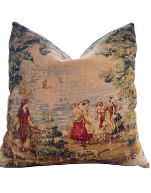 Dahlia & Grace pillows Colette Toile Throw Pillow, 22 in.