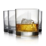 Libbey Cut Cocktail Passage Rocks Glasses, 11 Ounce, Set of 4