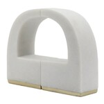 Arch Shape Quote Bookends, White, 10 in., Set of Two