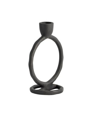 Metal Round Ring Taper Candle Holder, 6 in.