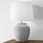 Rough Ceramic Lamp, 7 x 11 x 14