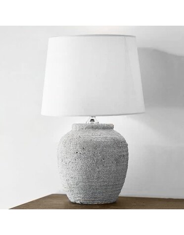 Rough Ceramic Lamp, 7 x 11 x 14 Available for local pick up