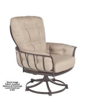 OW Lee OW Lee, Monterra Urban Scale Swivel Rocker Lounge Chair, Graphite, Sahara Cafe, 35.7 X 30.7 X 38.2, Furniture Available for Local Delivery or Pick Up