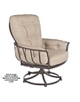 OW Lee OW Lee, Monterra Urban Scale Swivel Rocker Lounge Chair, Graphite, Sahara Cafe, 35.7 X 30.7 X 38.2, Furniture Available for Local Delivery or Pick Up