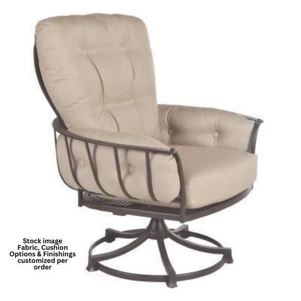 OW Lee OW Lee, Monterra Urban Scale Swivel Rocker Lounge Chair, Graphite, Sahara Cafe, 35.7 X 30.7 X 38.2, Furniture Available for Local Delivery or Pick Up