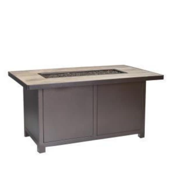 OW Lee OW Lee, Elba Fire Pit, Graphite, Summit Grey, 24 X 50 X 30, Furniture Available for Local Delivery or Pick Up