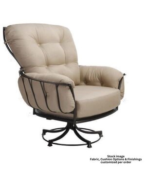 OW Lee OW Lee Swivel Rocker Lounge Chair Monterra, Chinchilla Aluminum RV19B, 35.75''W x 30.5''D x 38.5''H