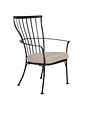 OW Lee OW Lee, Monterra Dining Arm Chair with Back Cushion, Copper Creek Finish, Beckon Shell, 29.75 X 24.75 X 40.25, Furniture Available for Local Delivery or Pick Up
