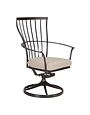 OW Lee OW Lee, Monterra Dining Swivel Rocker Arm Chair with Back Cushion, Copper Creek Finish, Beckon Shell, 29.75 X 24.75 X 40.25, Furniture Available for Local Delivery or Pick Up