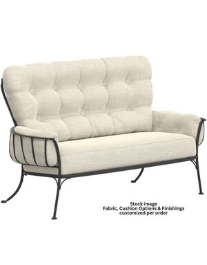 OW Lee OW Lee, Monterra Urban Scale Love Seat, Graphite, Sahara Cafe, 64.75 X 29.75 X 37.5, Furniture Available for Local Delivery or Pick Up